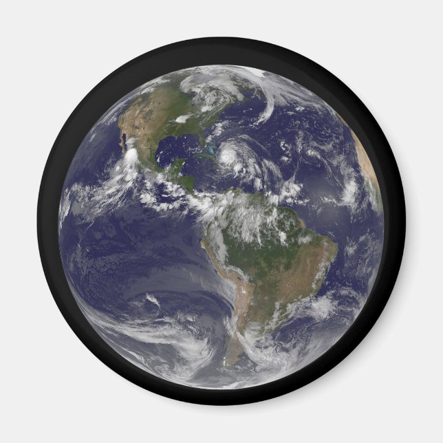 Imã Terra De cheio Com O Furacão Irene Sobre As Bahama (Frente)