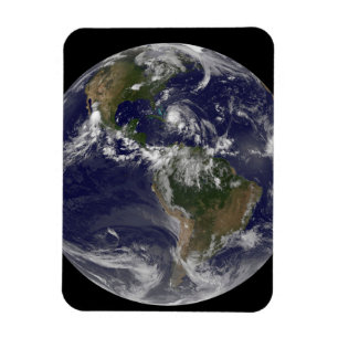 Ímã Terra De cheio Com O Furacão Irene Sobre As Bahama