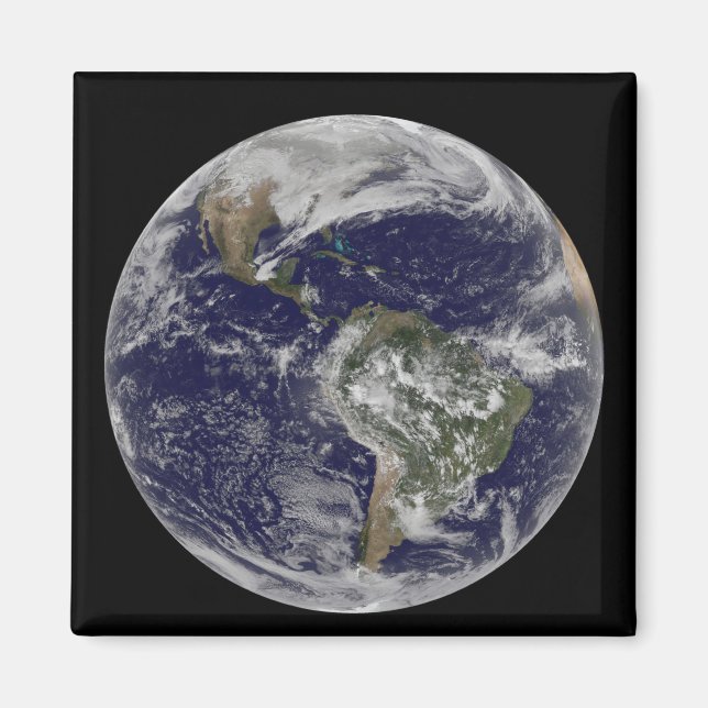 Imã Terra de cheio mostrando a América do Norte e o Su (Frente)