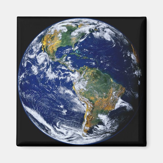 Imã Terra do cheio mostrando as Américas (Frente)