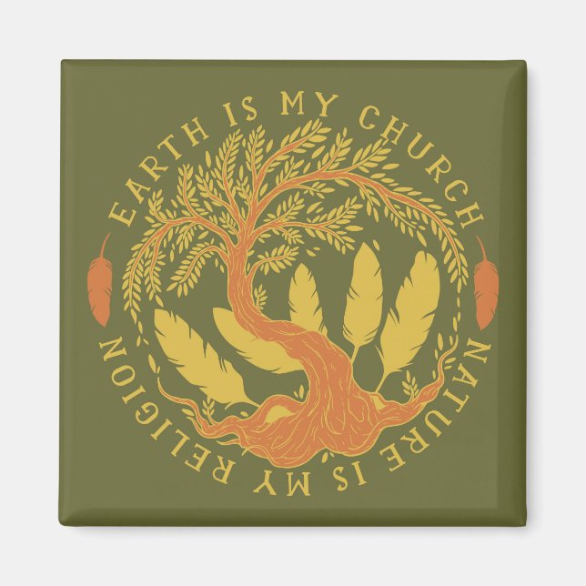 Imã Terra é Minha Igreja, Natureza é minha Religião (Frente)