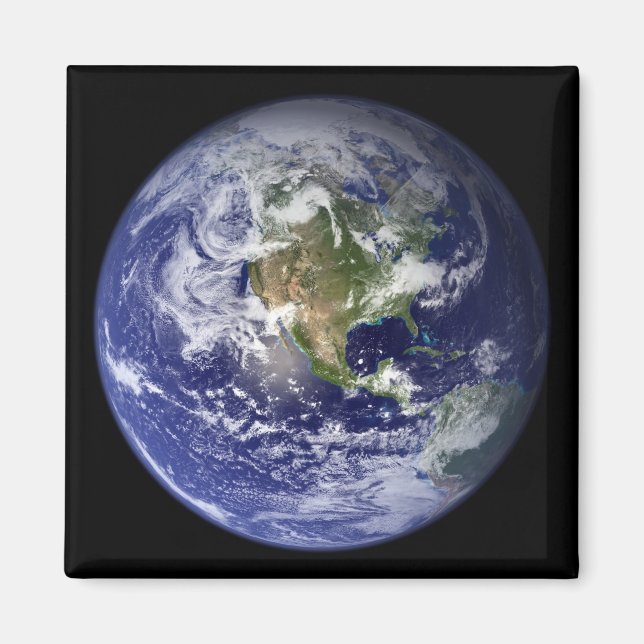 Imã Terra mostrando o hemisfério oeste (Frente)