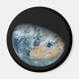 Imã Terra Mostrando O Norte De África E O Sudoeste Da