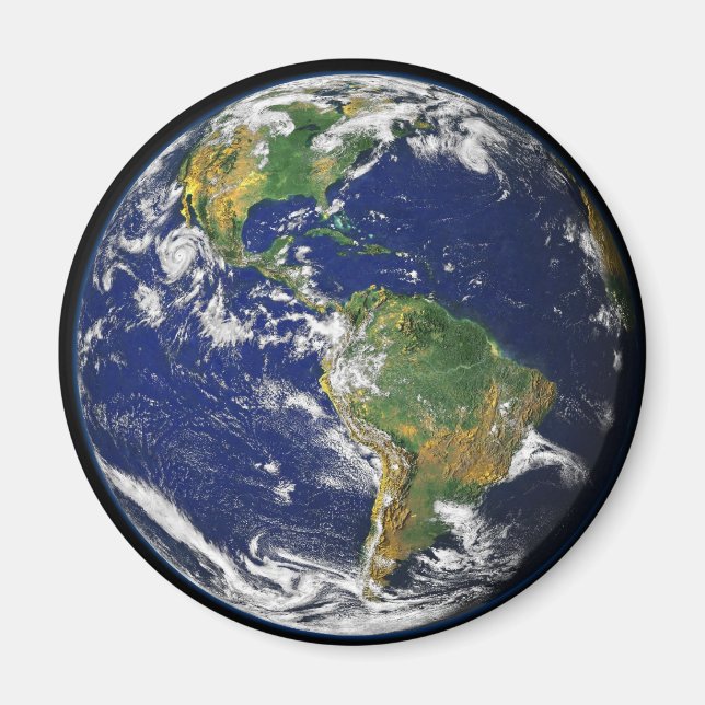 Imã Terra Nossos Mundiais Redondos (Frente)