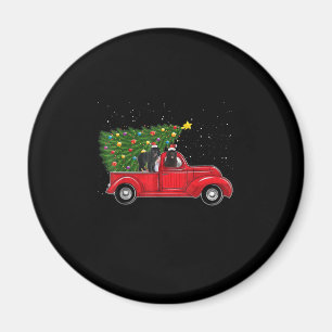 Imã Terra nova na carrinha vermelha presente de Nata