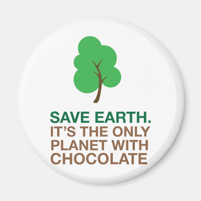 Imã Terra, o único planeta com chocolate (Frente)