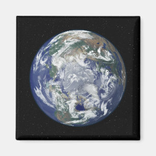 Imã Terra totalmente iluminada centrada no Polo Norte