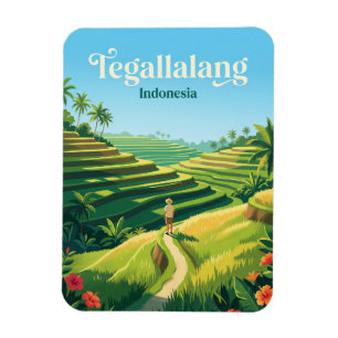 Ímã Terraços de Arroz de Tegallalang Indonésia