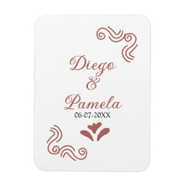 Ímã Terracotta casal de casamento russo negro em Espan