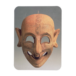Ímã Terracotta que sorri a máscara de San Sperate,