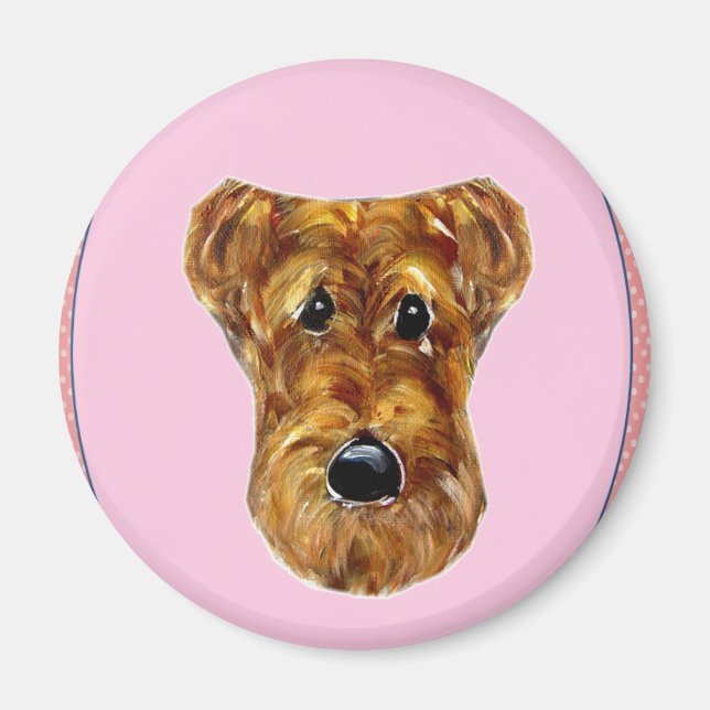 IMÃ TERRIER AIREDALE (Frente)