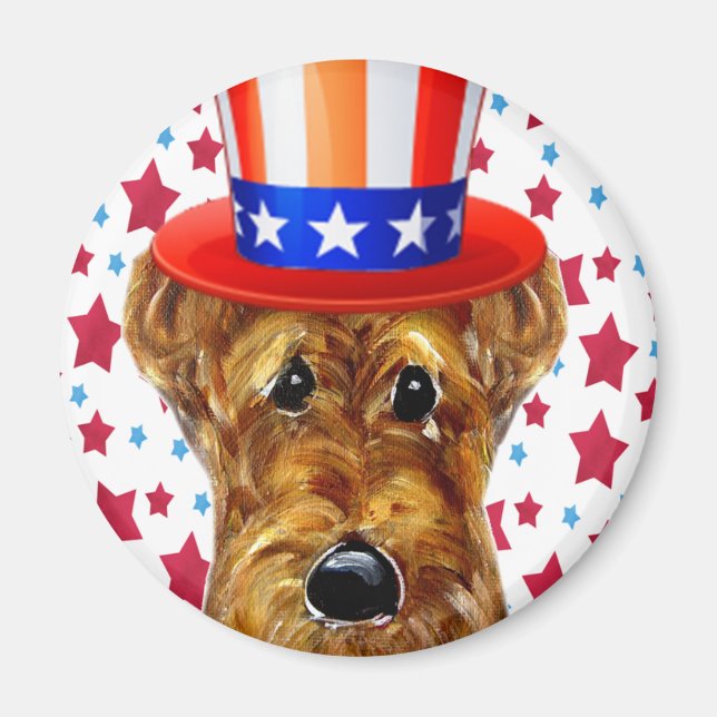 IMÃ TERRIER AIREDALE (Frente)