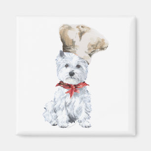 Imã Terrier Branco do Highland Ocidental Chef