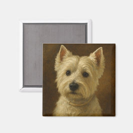 Imã Terrier Branco do West Highland