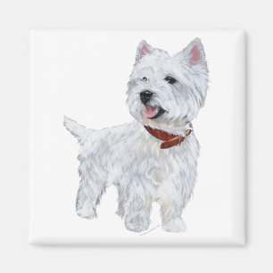 Imã Terrier Branco do West Highland