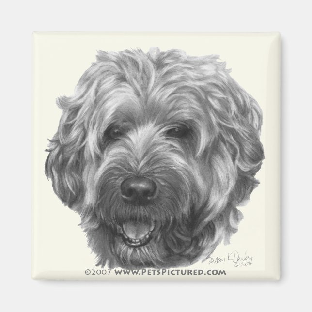 Imã Terrier com revestimento macio (Frente)