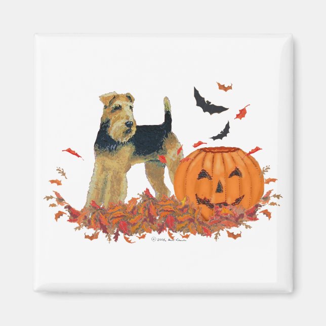 Imã Terrier de Halloween (Frente)