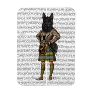 Ímã Terrier escocês em kilt