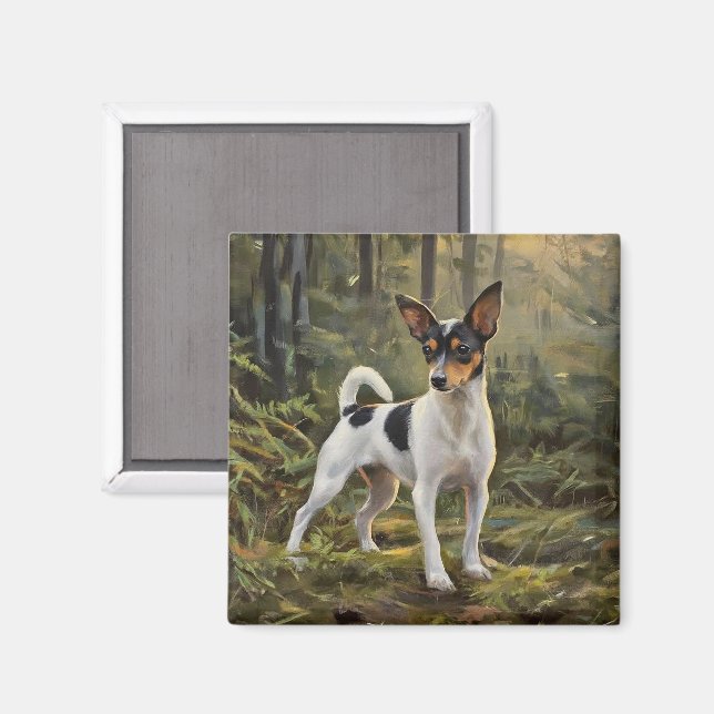 Imã Terrier Fox de Brinquedo (Front/Back)