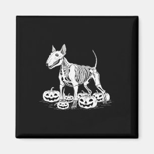 Imã Terrier Skeleton Birthday Halloween Mens Womens Ki
