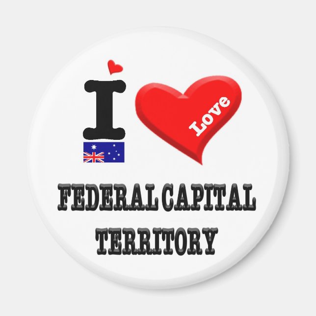 Imã TERRITÓRIO DE CAPITAL FEDERAL - Eu Amo (Frente)