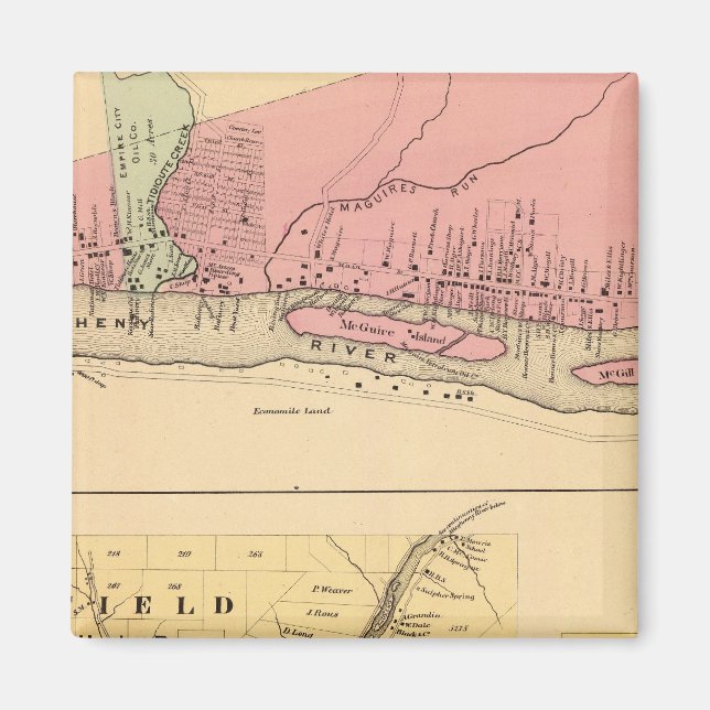 Imã Território do Warren Co Oil (Frente)