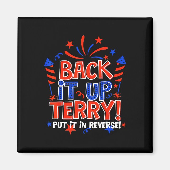 Imã Terry Colocou No Verso 4 De Julho Fir (Frente)