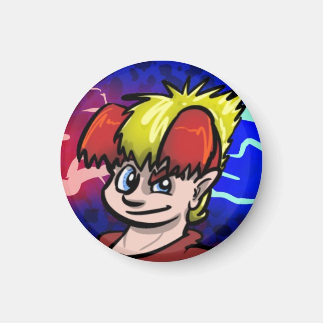 Imã Terry Red e Blue Magnet (Frente)