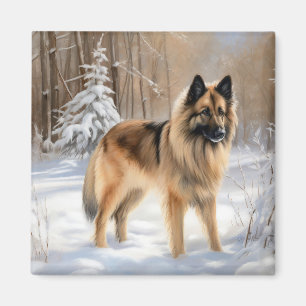 Imã Tervuren Belga Deixe Nevar Natal