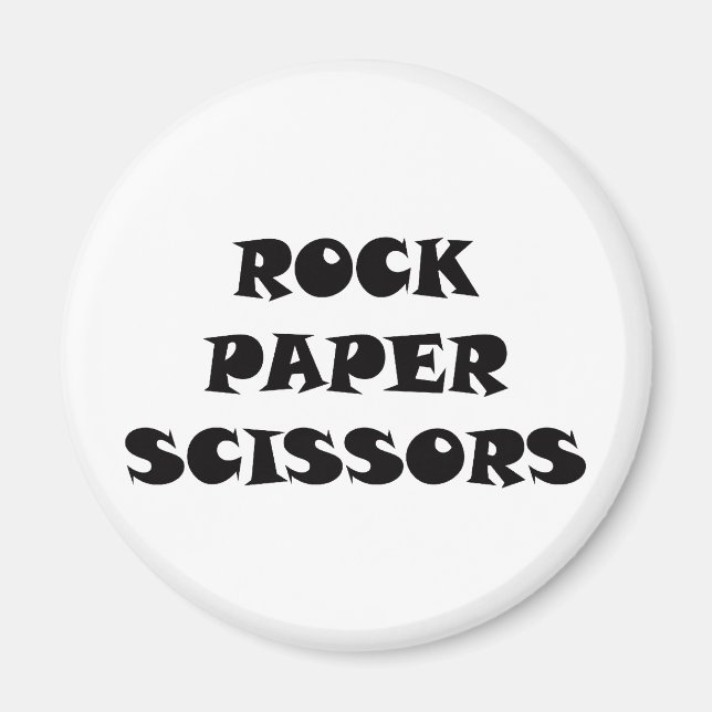 Imã Tesoura de Papel Rock (Frente)