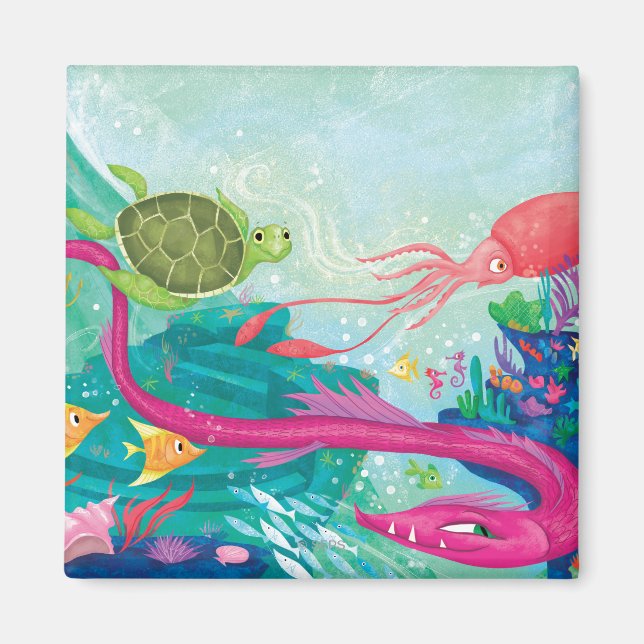 Imã Tesouros do oceano oculto (Frente)