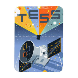Ímã Tess Space Telescope Poster.