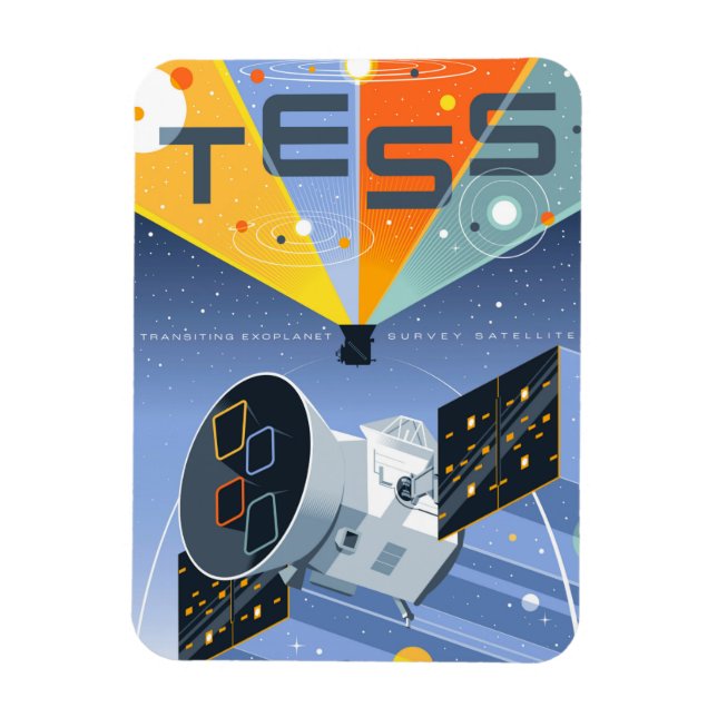 Ímã Tess Space Telescope Poster. (Vertical)