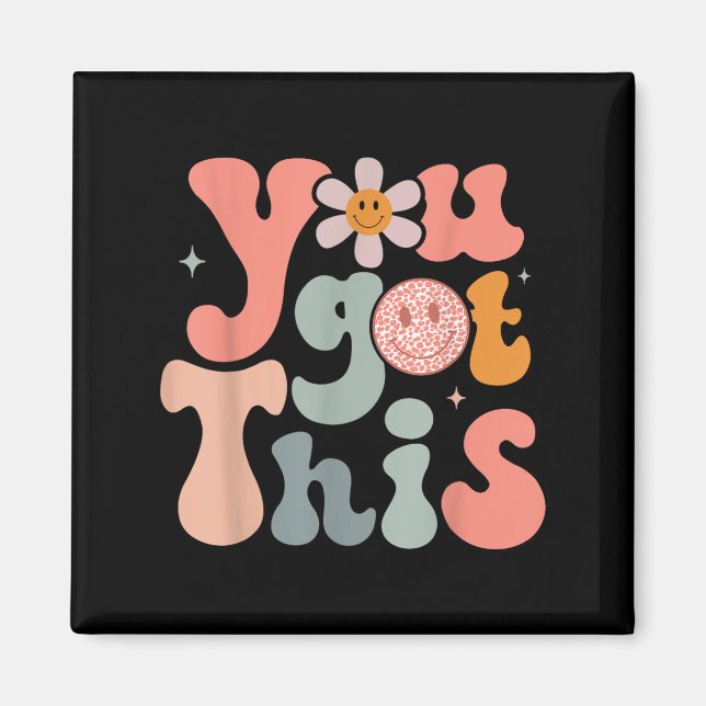 Imã Test Day Teacher Shirt Motivational Testing Day St (Frente)