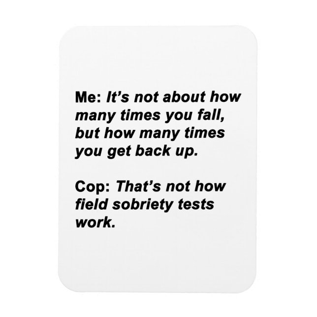 Ímã Teste de Sobriedade (Vertical)