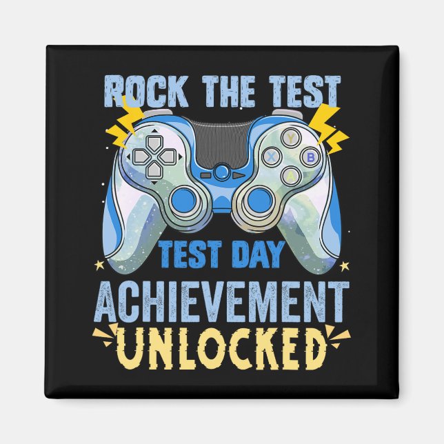 Imã Teste de Staar Exam Gamer Rock The Test 20 de maio (Frente)