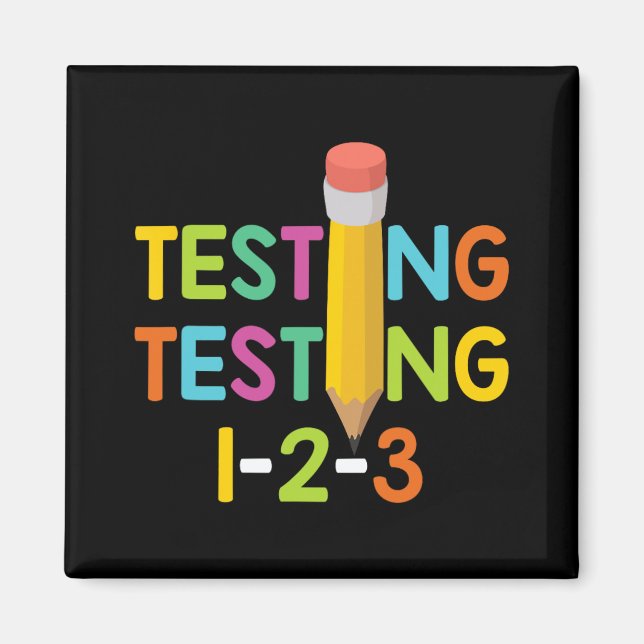 Imã Teste do professor no dia 1-2-3 (Frente)