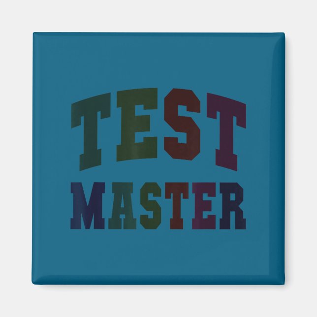 Imã Teste engraçado mestre testando dia professor modo (Frente)