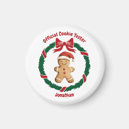 Imã Teste Oficial de Biscoito de Natal Fofo