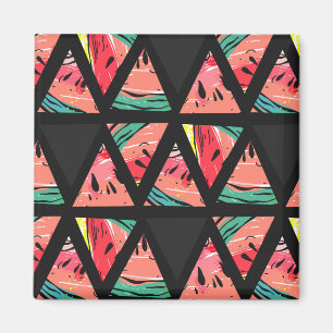 Imã Teste padrão abstrato tirado mão da melancia