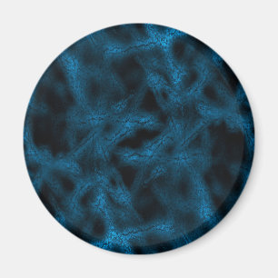 Imã Teste padrão azul da fantasia