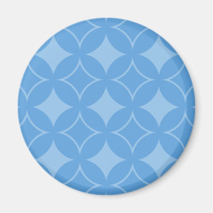 Imã Teste padrão azul manhoso do shippo