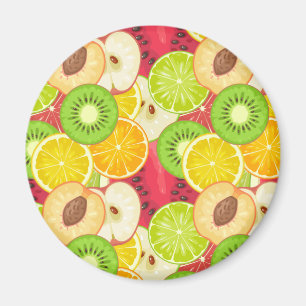Imã Teste padrão colorido da fruta do divertimento