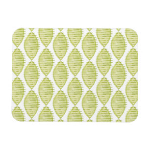 Ímã Teste padrão de flores de Hygge