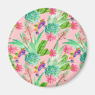 Imã Teste padrão de florescência dos Succulents da