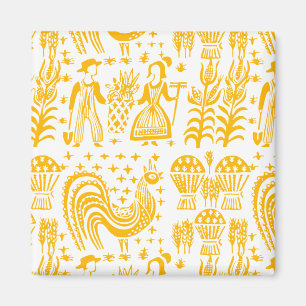 Imã Teste padrão de Pyrex do vintage - Butterprint