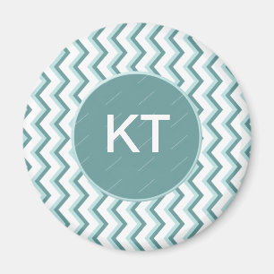 Imã Teste padrão de ziguezague de Chevron no verde da