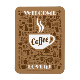 Ímã Teste padrão do café