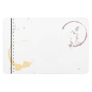 Ímã Teste padrão do Grunge de Typeart da mancha do ca