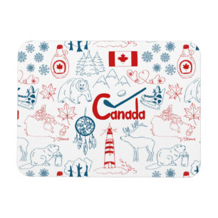 Ímã Teste padrão dos símbolos de Canadá